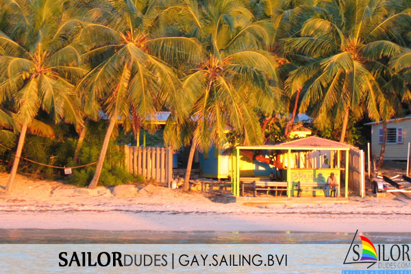 Gay sailing bvi - sunset beach