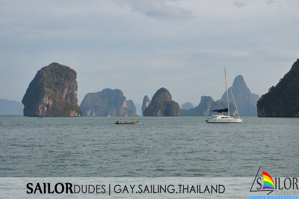 Gay sailing Thailand - yacht and longtail