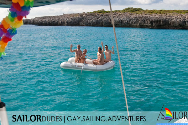 Gay nude sailing dinghy