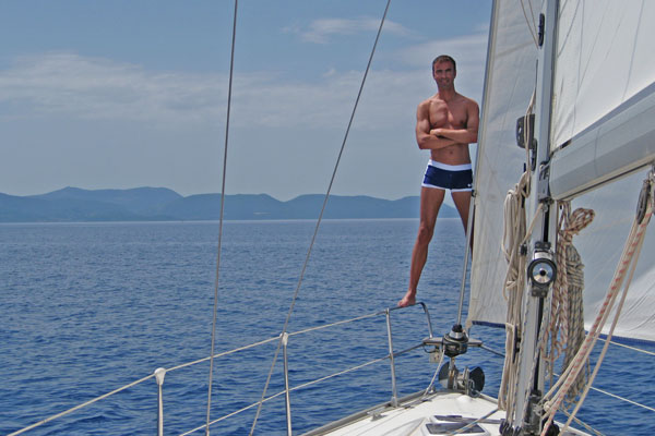 Gay sailing skipper