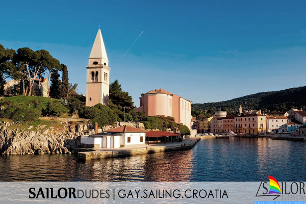 Gay nude sailing Croatia Istria Losinj