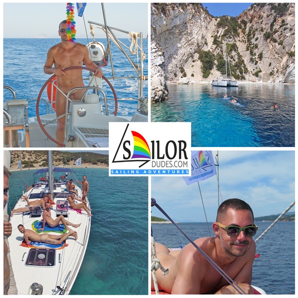 Gay nude sailing cruise Greece